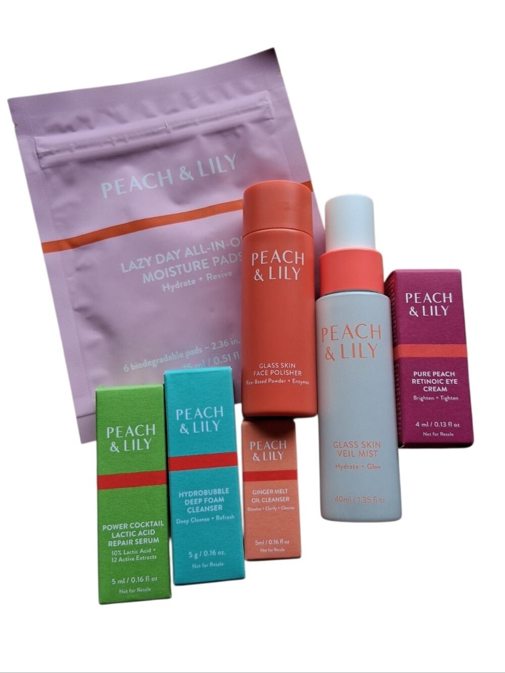 NWT Peach & Lily Glass Skin Veil Mist And Face Polisher, Plus More